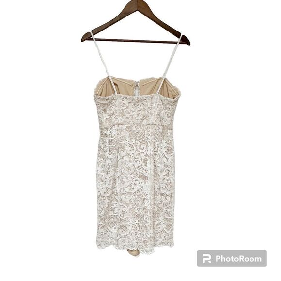Free People Catalina Strapless Lace Bodycon Mini Dress White Size 6 - Picture 6 of 14